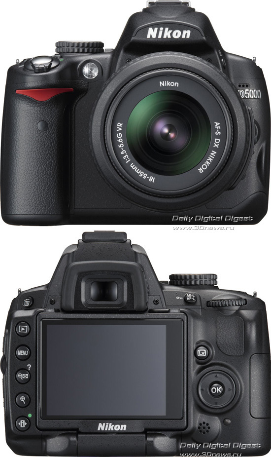Универсальная 12,3-Мп "цифрозеркалка" Nikon D5000