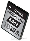 Квартет карт памяти CompactFlash 420X PRO от Delkin