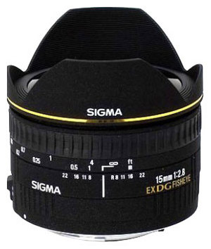 Sigma AF 15mm f/2.8 EX DIAGONAL FISHEYE CANON EF