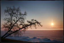 Весенний закат на Байкале...
