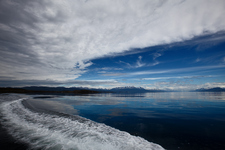 Пролив Beagle, Ushuaia, вид на Тихий океан