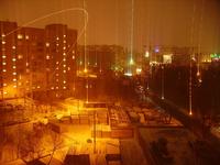 Зимний вечер.Москва. Фотик выпал из окна.На Новослободской. С 13-го этажа...