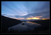 Emerald Bay & Fannette Island on Tahoe Lake. Vol. II. Sunrise.